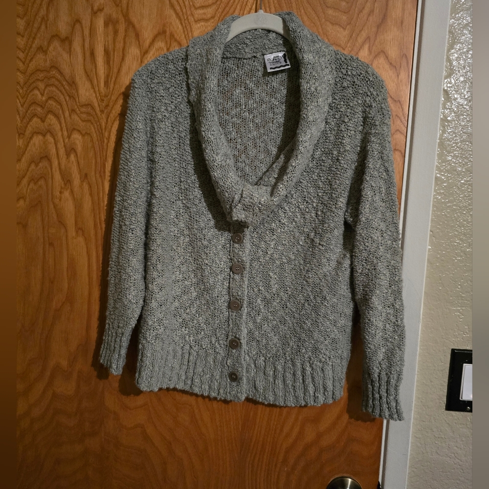 Island Tribe Knits Indonesia Gray Women's Sweater